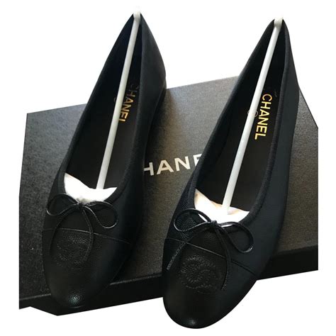chanel ballerinas black